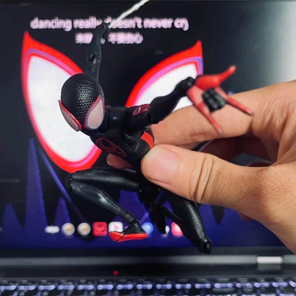 

Spiderman Miles Morales Figure Spider-Man Across The Spider-Verse Anime Action Figure Figurine Model Gifts Toys