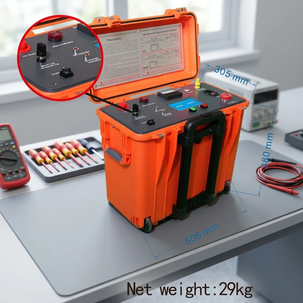 Titan-Charge Industrial-Grade Signal Generator, Robust Capacitor Power Source, Automatic Discharge Base for Heavy-Duty Cables
