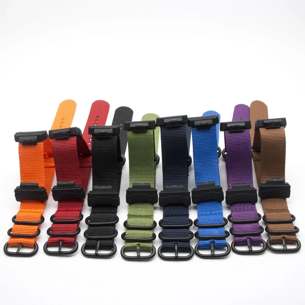 New Multicolor Blet Premium Nylon Watchband Adapters for Casio G-Shock Series Watch Strap Replace Band 22MM Bracelet Accessories