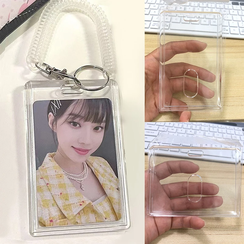 Transparent Card Holder Photocard Idol Photo Sleeves Photo Frame Stationery Photocard Holder Korean Photo Protector
