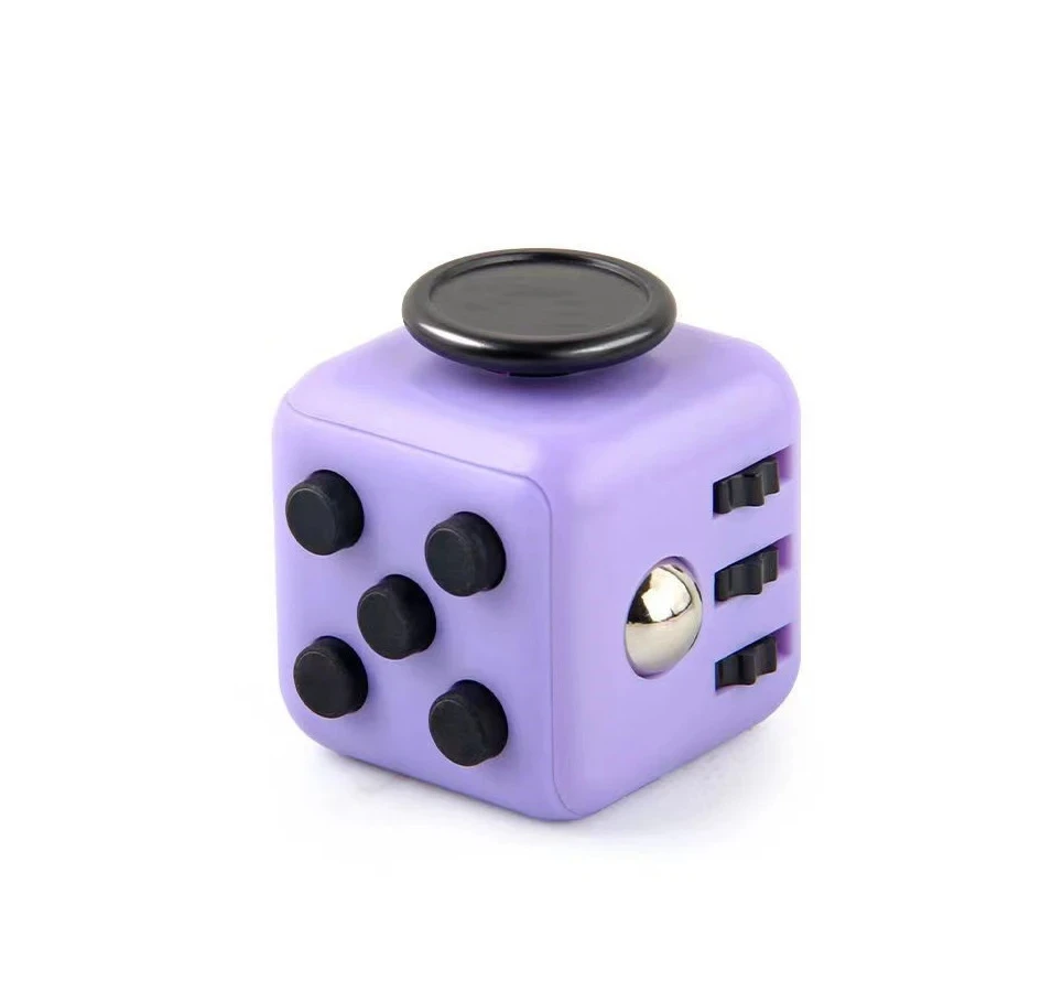 Cor sólida Fidget Decompression Dice para liberação Stress Relief, Autismo e Ansiedade Aliviar, Adulto e Crianças Fingertip