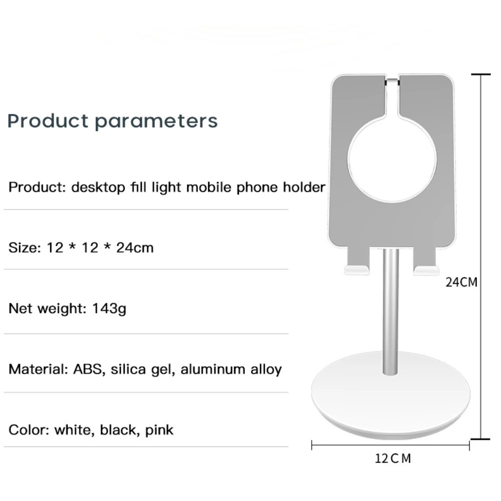 Telephone For Ipad Bracket Folding Aluminum Alloy Desk Table Cell Extend Support Stable Silicone Small Portable