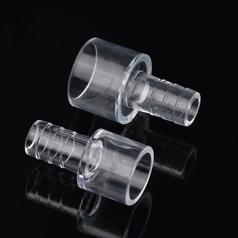 Clear Acrylic Reducing Direct Connectors Water Tube Fittings Aquarium Fish Tank Accessories Variable Pipe Connection Couplings