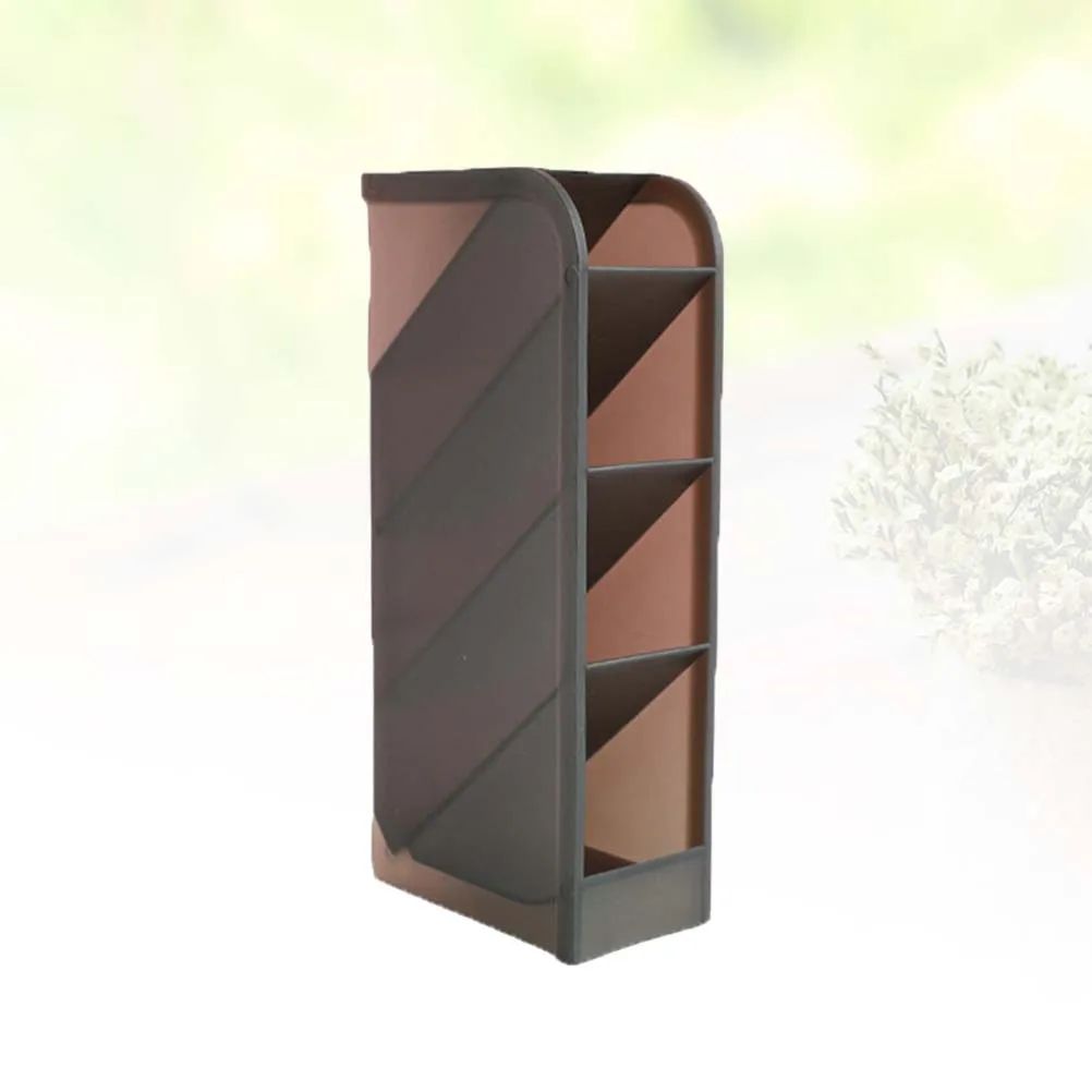 

Pen Holder Organizer Black Plastic Desktop Storage Box For Pencil Stationery Cosmetics Chopsticks Lightweight Desk Tidy