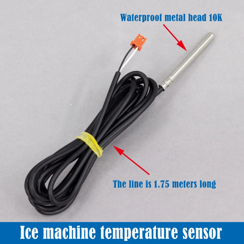 Ice machine evaporation temperature sensor Ice machine evaporation temperature sensor Metallic temperature sensing wire