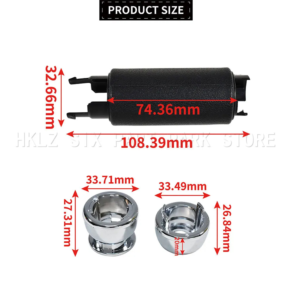 Black Chrome Parking Brake Handbrake Handle Grip OEM 34406774436 For MINI R50 R52 R53 R56 R57 R58 R59 Car Accessories