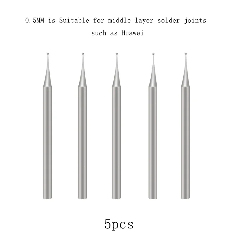 JTX JS-03 Tungsten Steel Grinding Tip Solder Joints Polishing Tool for iPhone Android Motherboard Repair 0.3/0.4/0.5mm