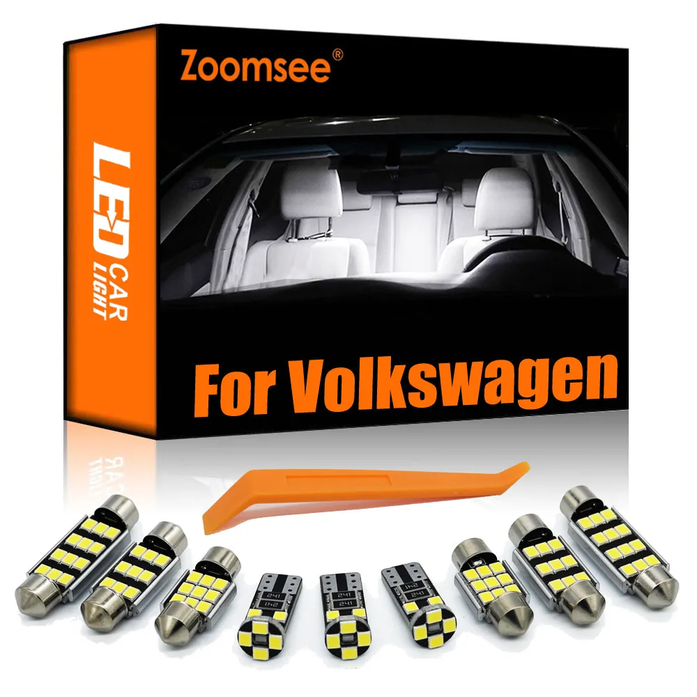 Zoomsee Canbus Kit lampu LED Interior, untuk VW Volkswagen Golf Jetta 3 4 5 6 7 MK4 MK5 MK6 MK7 Passat B5 B7 B8 CC Polo 6R 6C 9N