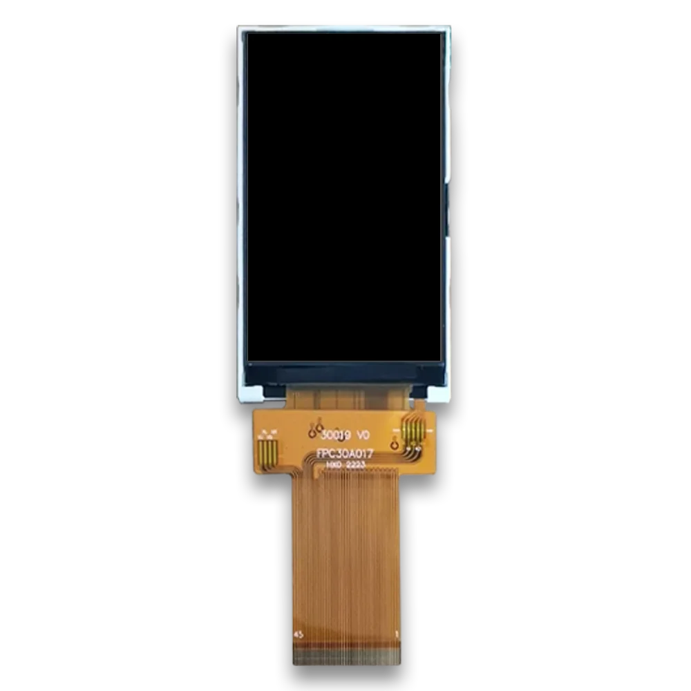 Tela lcd tft de 3 polegadas, 240x400, 400nits de brilho, driver st7796s, interface mcu/spi/rgb personalizável, ângulo de visão ips