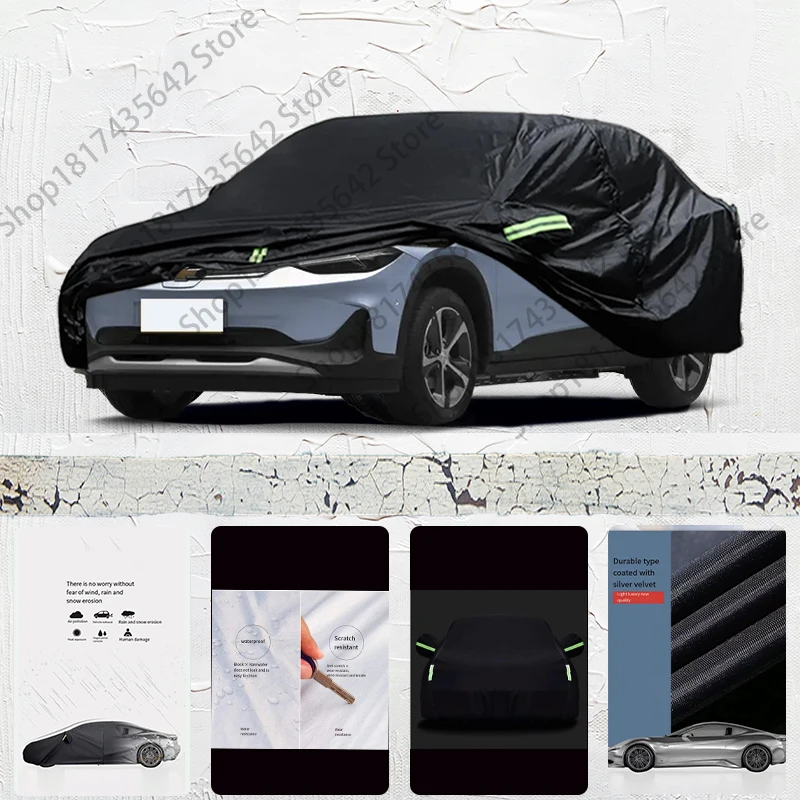 For Chevrolet Menlo Anti-UV Sun Shade Rain Snow Resistant Dustproof Black Cover Car umbrella Full Car Cover Outdoor Protection