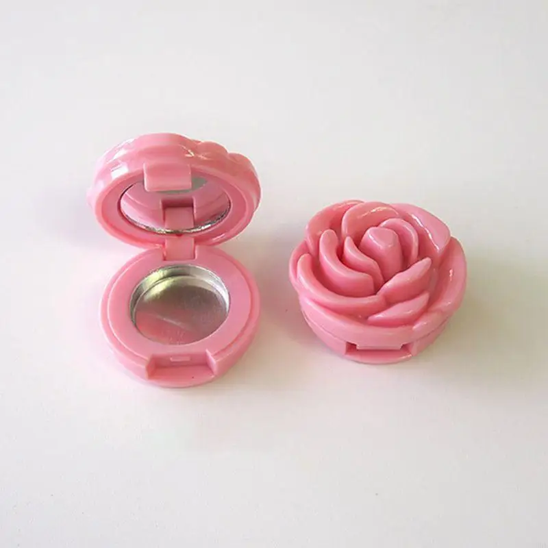 U0DE Чехол для теней для век Коробка для губной помады в форме цветка розы Косметическая упаковка Милая многоразовая упаковка