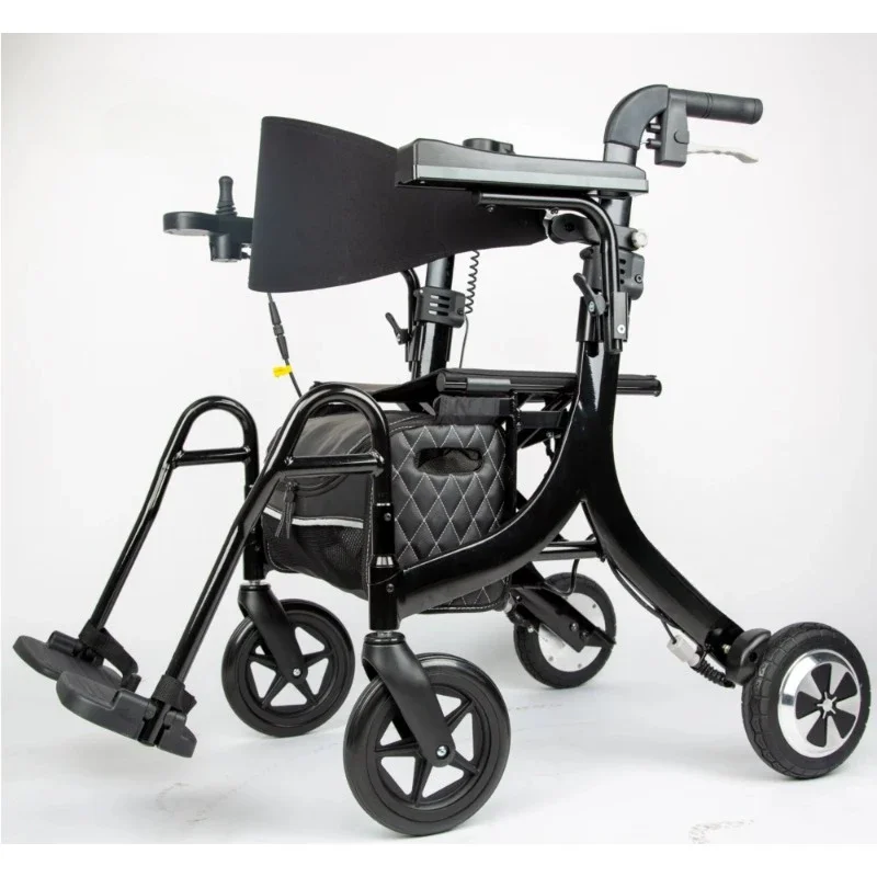 

Disabled rollator walker wheelchair collapsible travel light electric adult stroller for senior