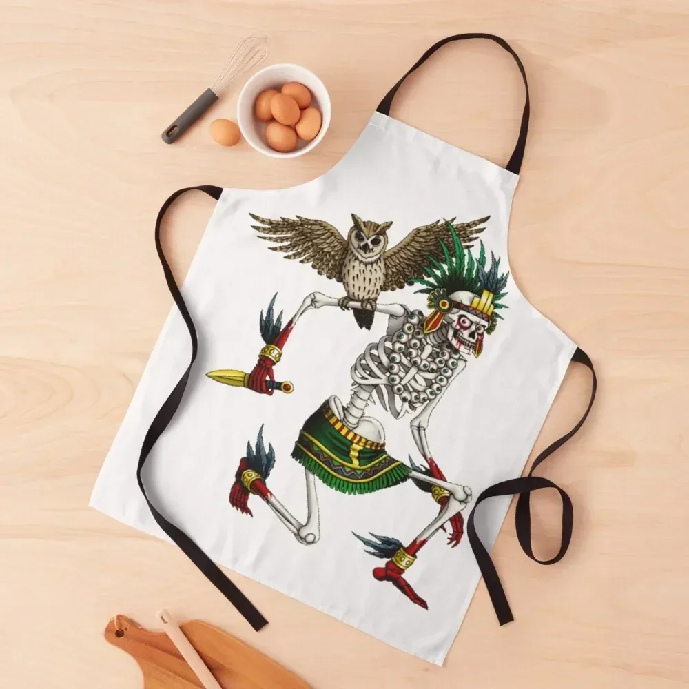 

Mictlantecuhtli Aztec God of Death Apron For Hairdresser Cute Kitchen Hairdresser House Things For Home And Kitchen Apron