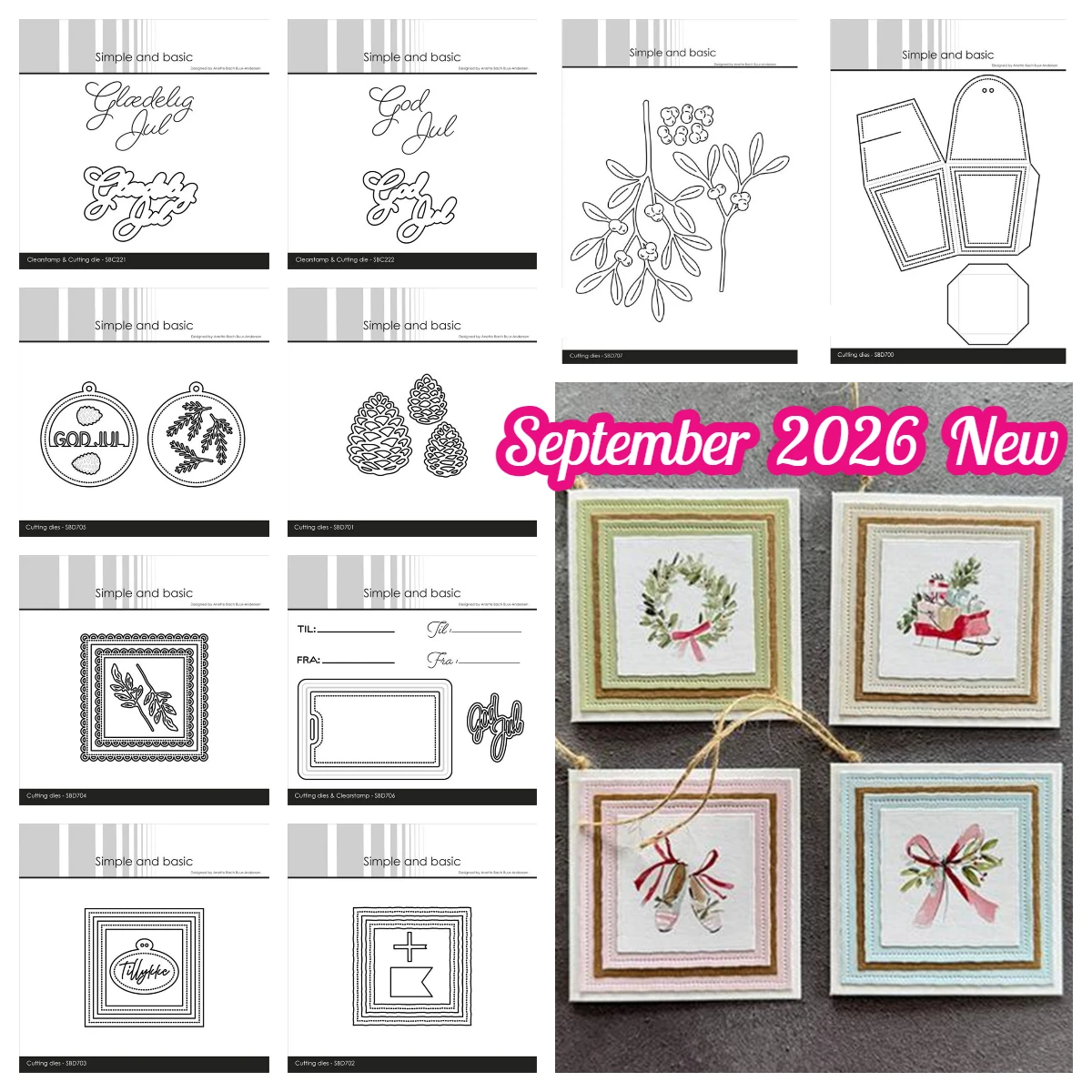 Simple and Basic Pierced Pinecone Mistletoe Leaf Frame Christma Metal Cutting Dies Set for Scrapbook Greeting Card Journal Paper
