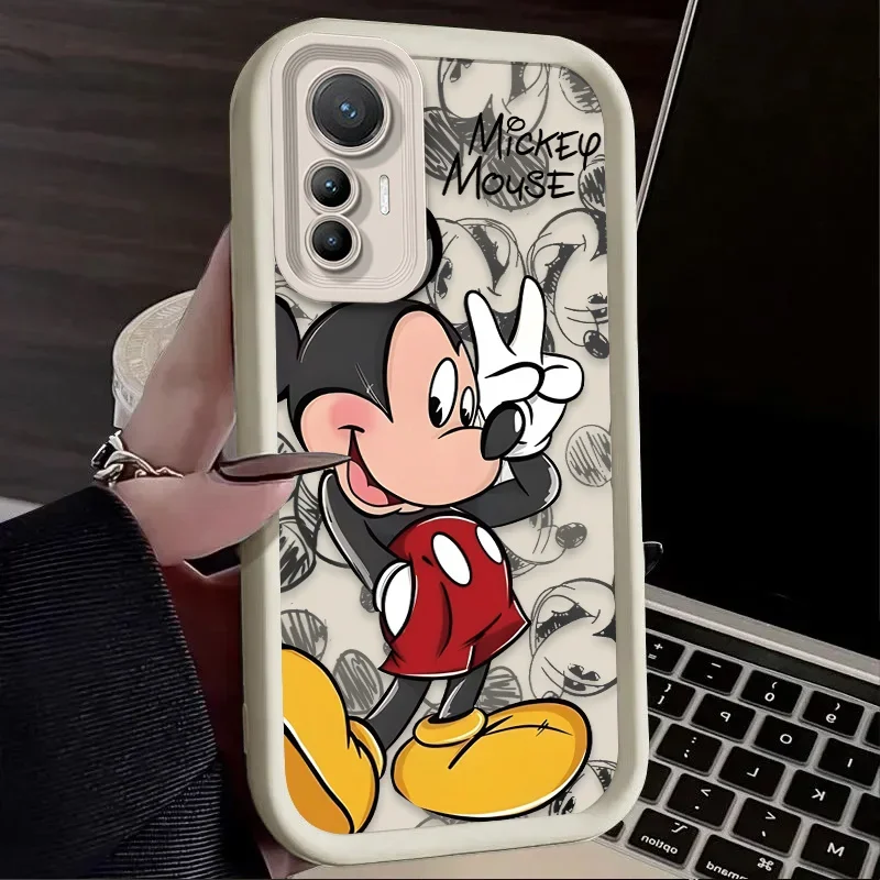 Disney Mickey Minnie Phone Case for Xiaomi POCO X6 X5 X4 GT F3 F4 F5 M6 Pro X3 NFC 13T 12T 11T 13 12 11 Lite 5G NE Soft Cover