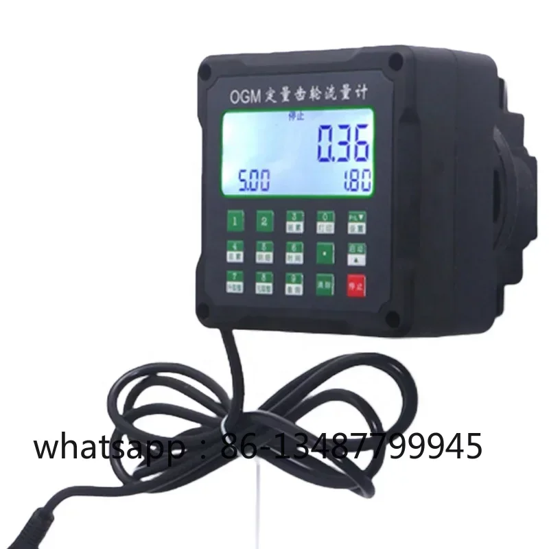 

12V 24V 220V 1inch Size Engineering Plastic Adblue Water diese OGM Quantitative Counter Preset Flow Meter