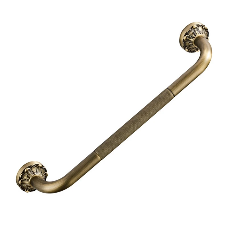 ABSF Antique Grab Bar Wall Mount Brass Vintage Bathroom Tub Toilet Handrail Shower Safety Support Handle Bathroom Towel Rack