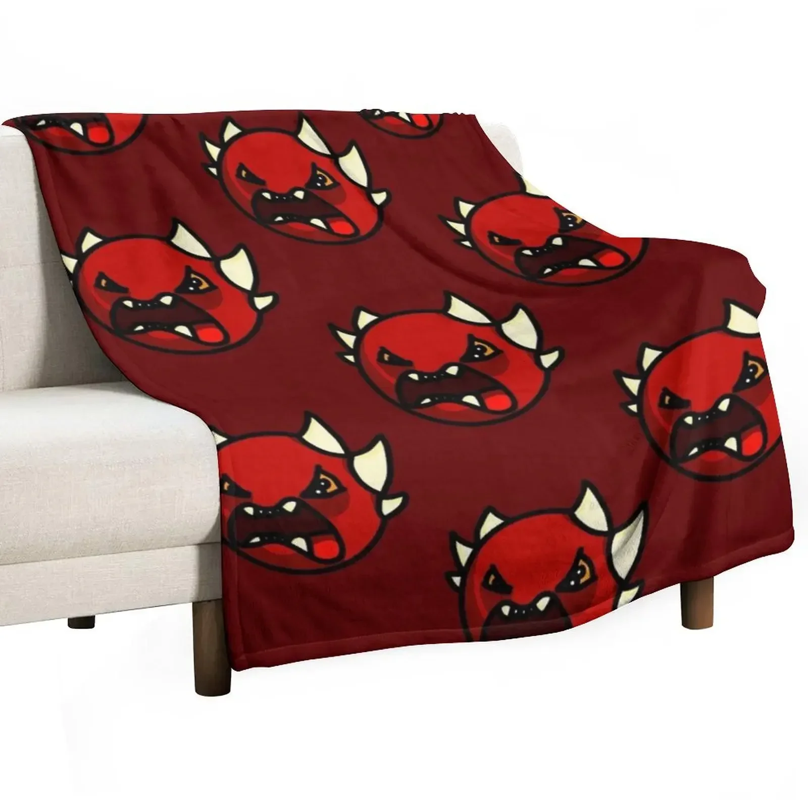 

Geometry Dash Extreme Demon Throw Blanket Luxury Thicken valentine gift ideas Sofa Quilt Blankets