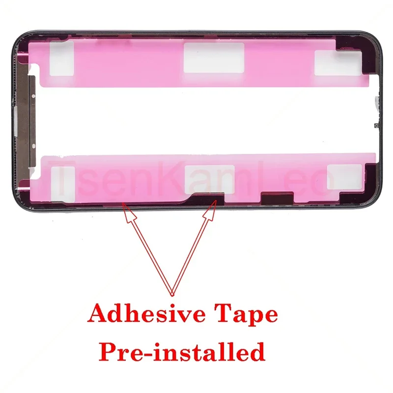 10Pcs LCD Screen Middle Chassis for iPhone 14 Pro Max 12 13 mini 11 Pro Max X Xs max Middle Frame Bezel Screen Frame With Tape