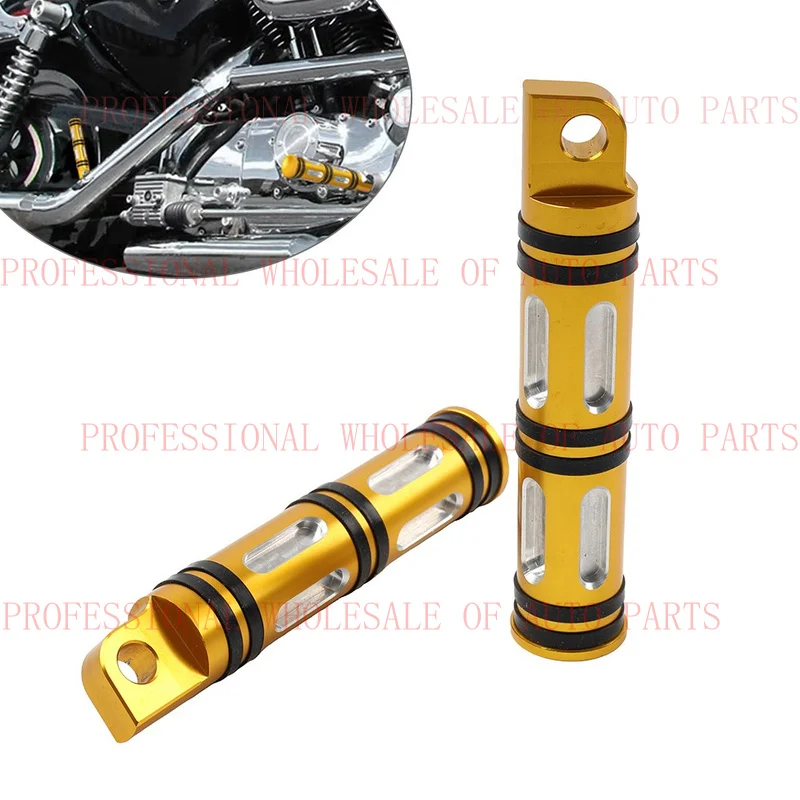 V+ V+ Motorcycle Foot Pegs Front Rear Foot Rest For Harley Touring Sportster Softail