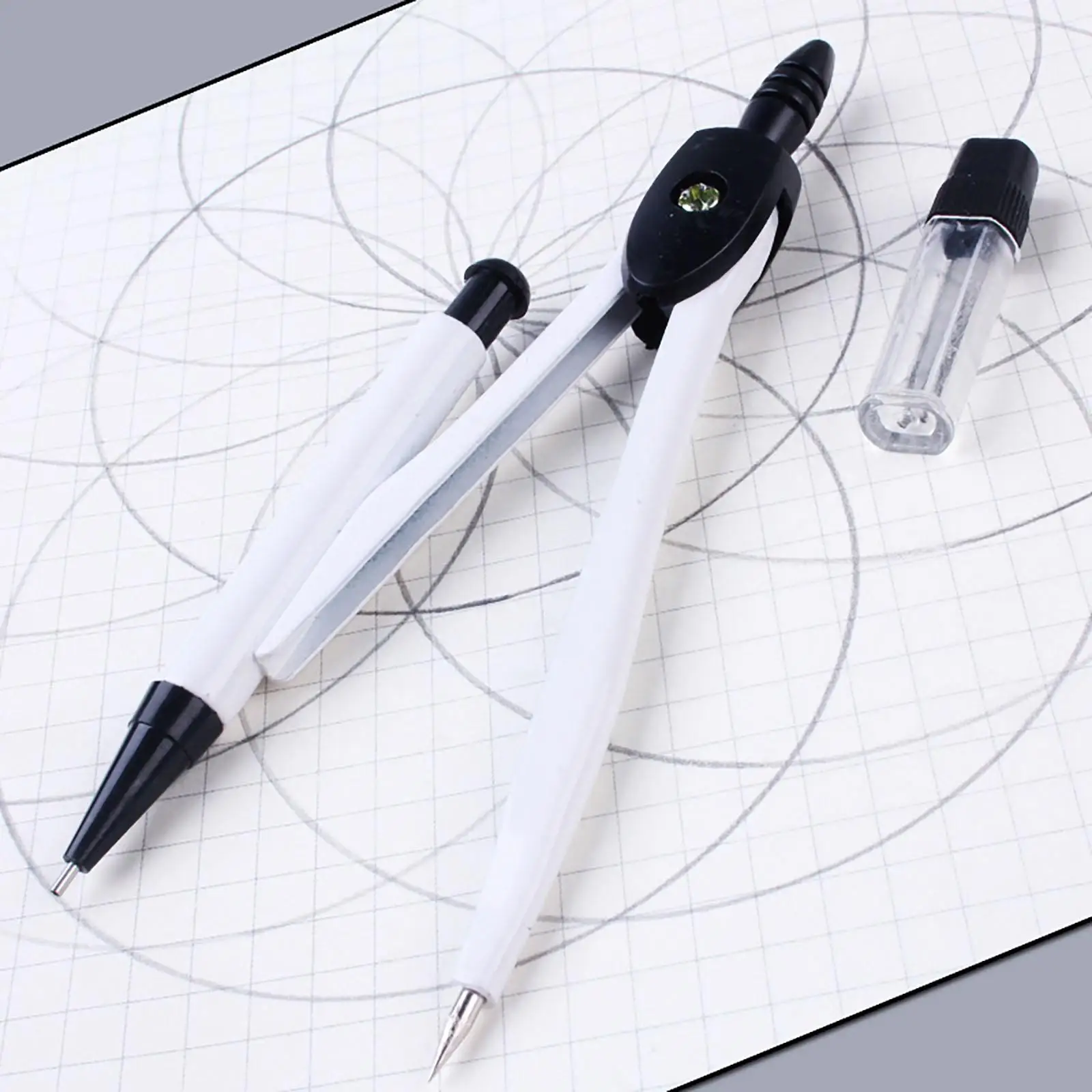 5X Drawing Compass Professional Draw Circle Tool for Geometry Teachers Learning