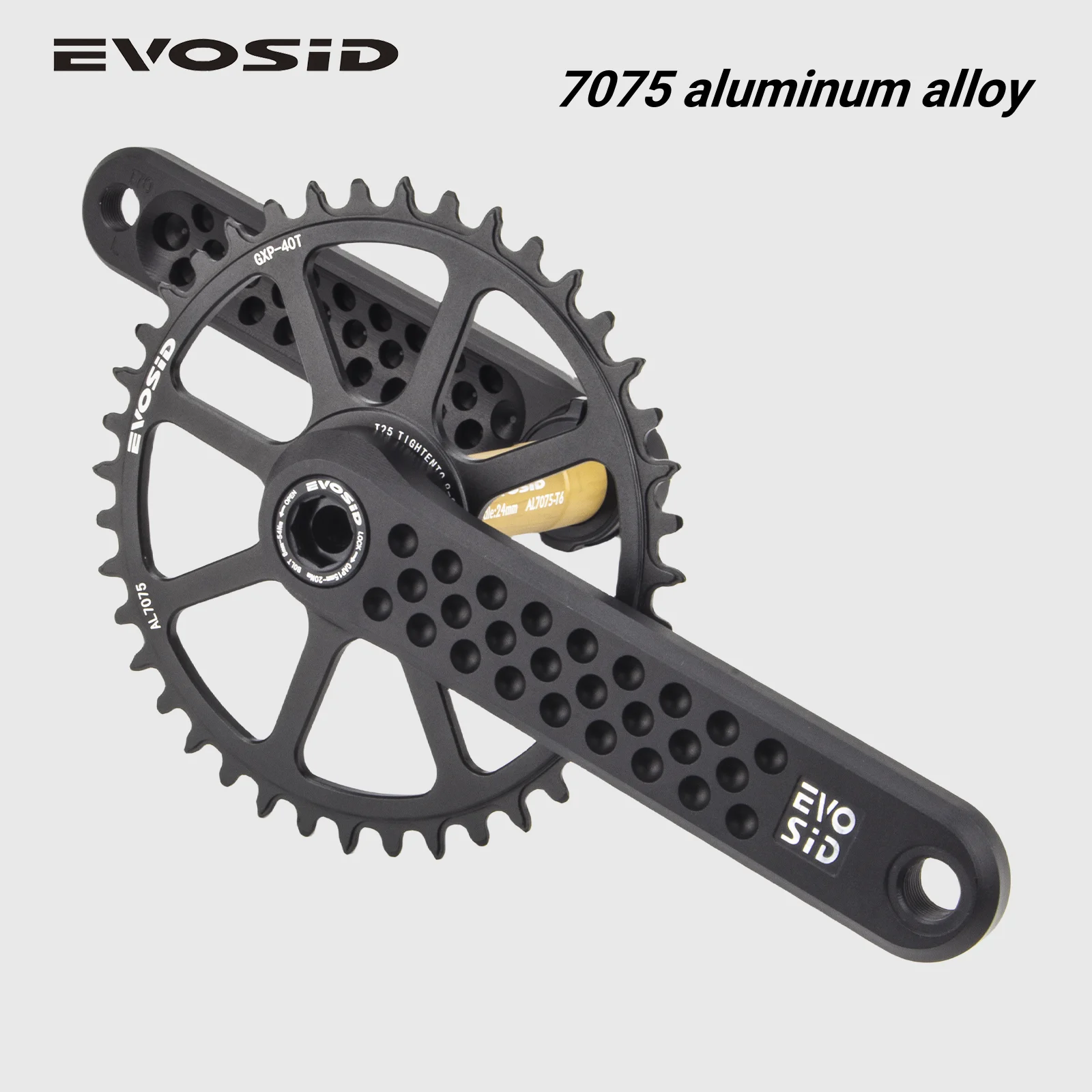 EVOSID Road Bike Crankset Direct Mount Chainring 40T 46T 50T Crankset 12s CNC With Bracket for Folding Bicycle