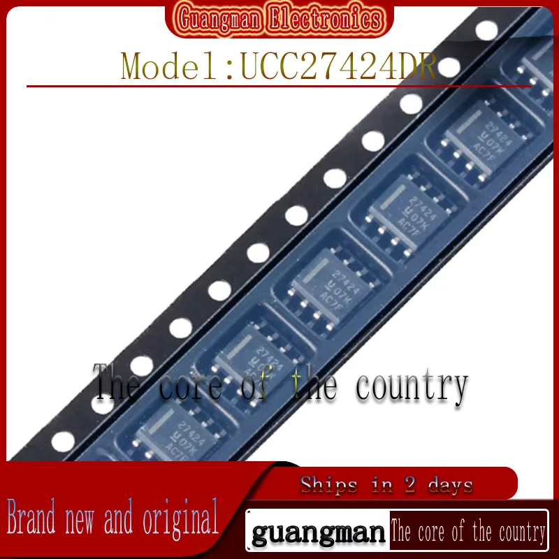 

50PCS UCC27424DR Imported in original packaging Dual-channel gate driver IC SOP-8 27242