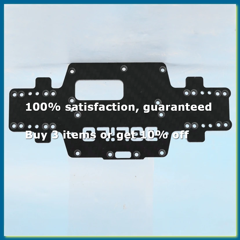For K969 K979 K989 K999 P929 P939 1:28 RC Car Spare Parts Upgraded Carbon Fiber Chassis Car Bottom Low Body Shell-DTD2