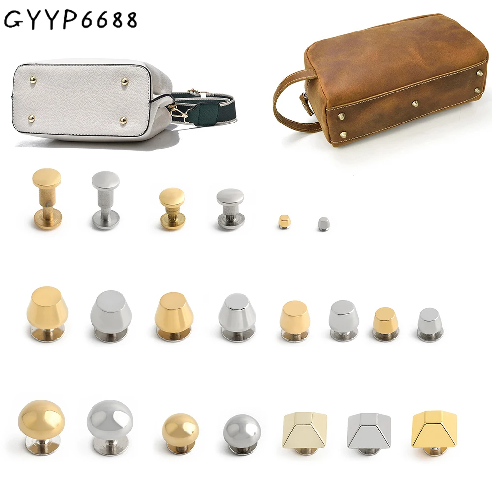 

10/50/100 шт. 3,5 мм 7-13 мм круглые винтовые заклепки-широколапки для кожаных сумок, ремней, кошельков, аксессуары для пряжек