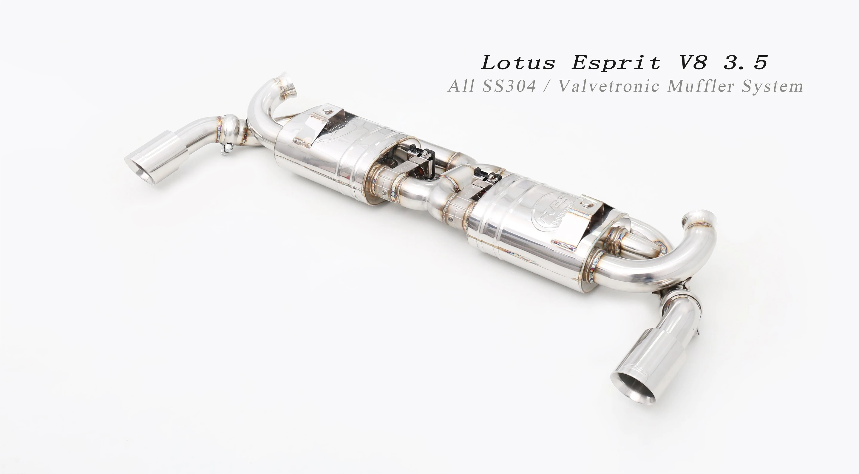 Hot sale custom Automobile Exhaust Muffler System Valvetronic Remote Control ss304/Titanium Exhaust for Lotus Esprit V8 3.5