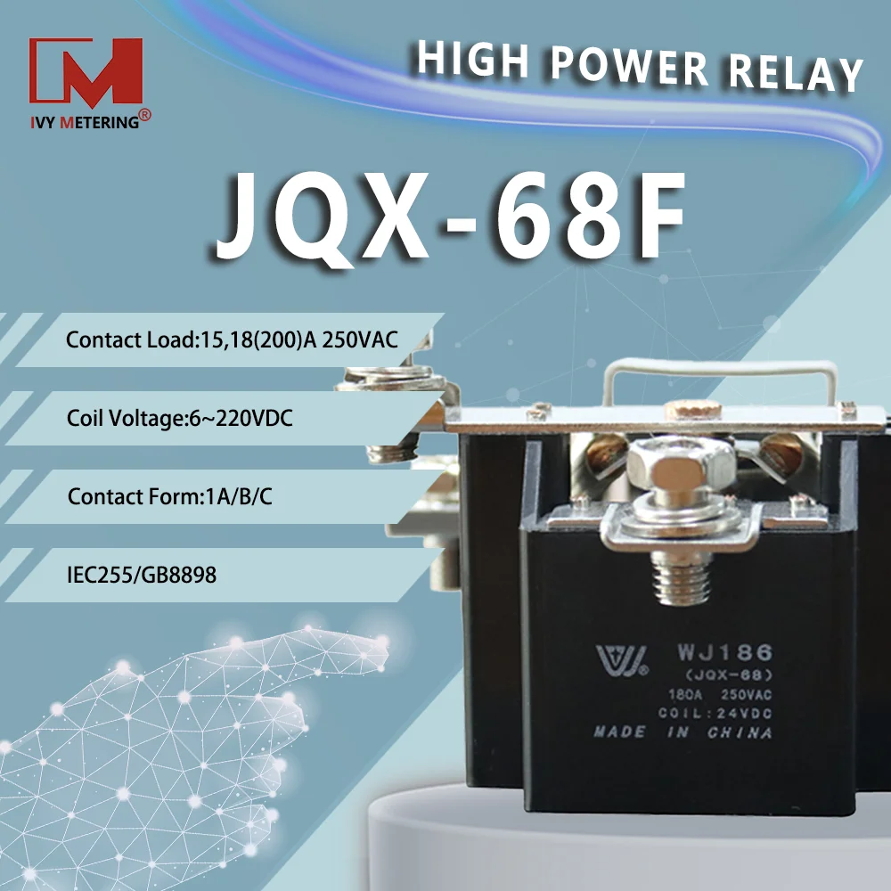 

Реле JQX 68F spdt 24 В постоянного тока реле 12 В реле jqx реле высокой мощности 200 А электронное Магнитное реле WJ186