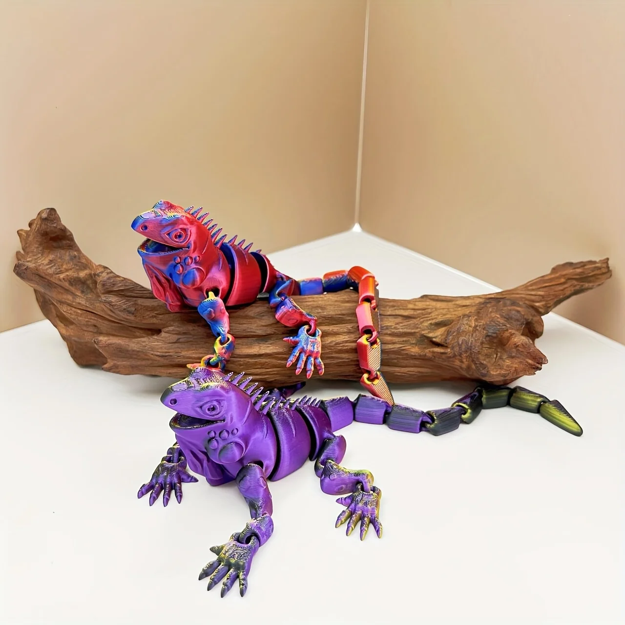 

3D Printing of Animal Chameleon Lizard Appearance+Chameleon Color Variation, Colorful and Creative 3D Chameleon Ornament