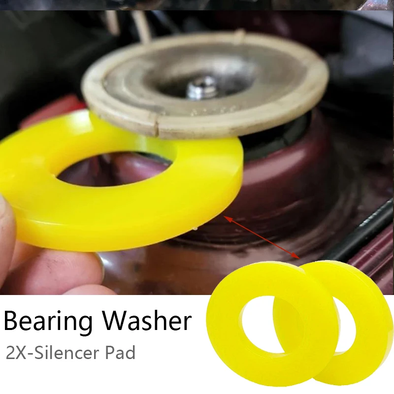 2Pcs Car Strut Top Mount Tower Suspension Steering Shock-Absorbing Bearing Washer Pad Auto Accessories