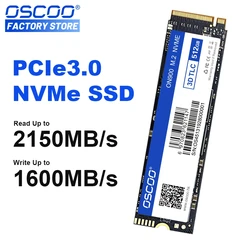 OSCOO SSD M2 512GB NVME SSD 128GB 256GB ssd M.2 2280 PCIe Hard Drive Disk Internal Solid State Drive for Laptop