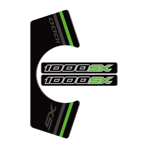 Для KAWASAKI NINJA 1000SX 2020 2021 2022 2023 2024 2025 мотоциклетные 3D гелевые защитные наклейки для верхней части ямы 3D гелевые защитные наклейки