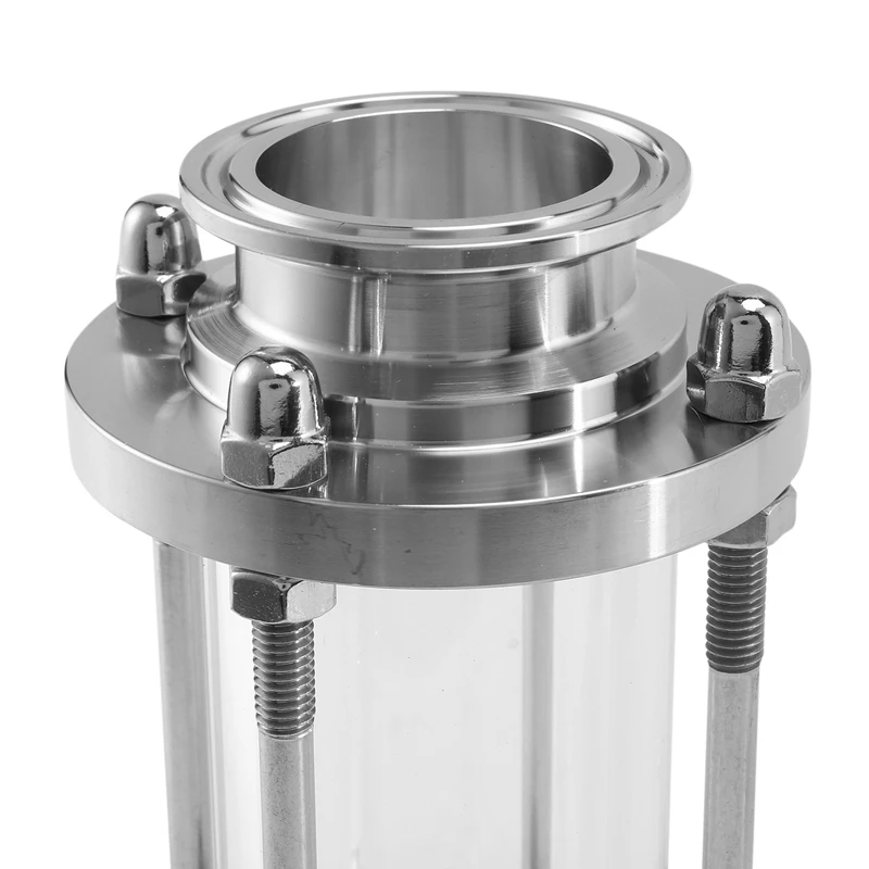 3x Inline-Schauglas mit Klemme nde, Flow Sanitär-Schauglas sus316 1,5 Zoll Tri-Clamp-Typ (Durchfluss rohr od38mm)