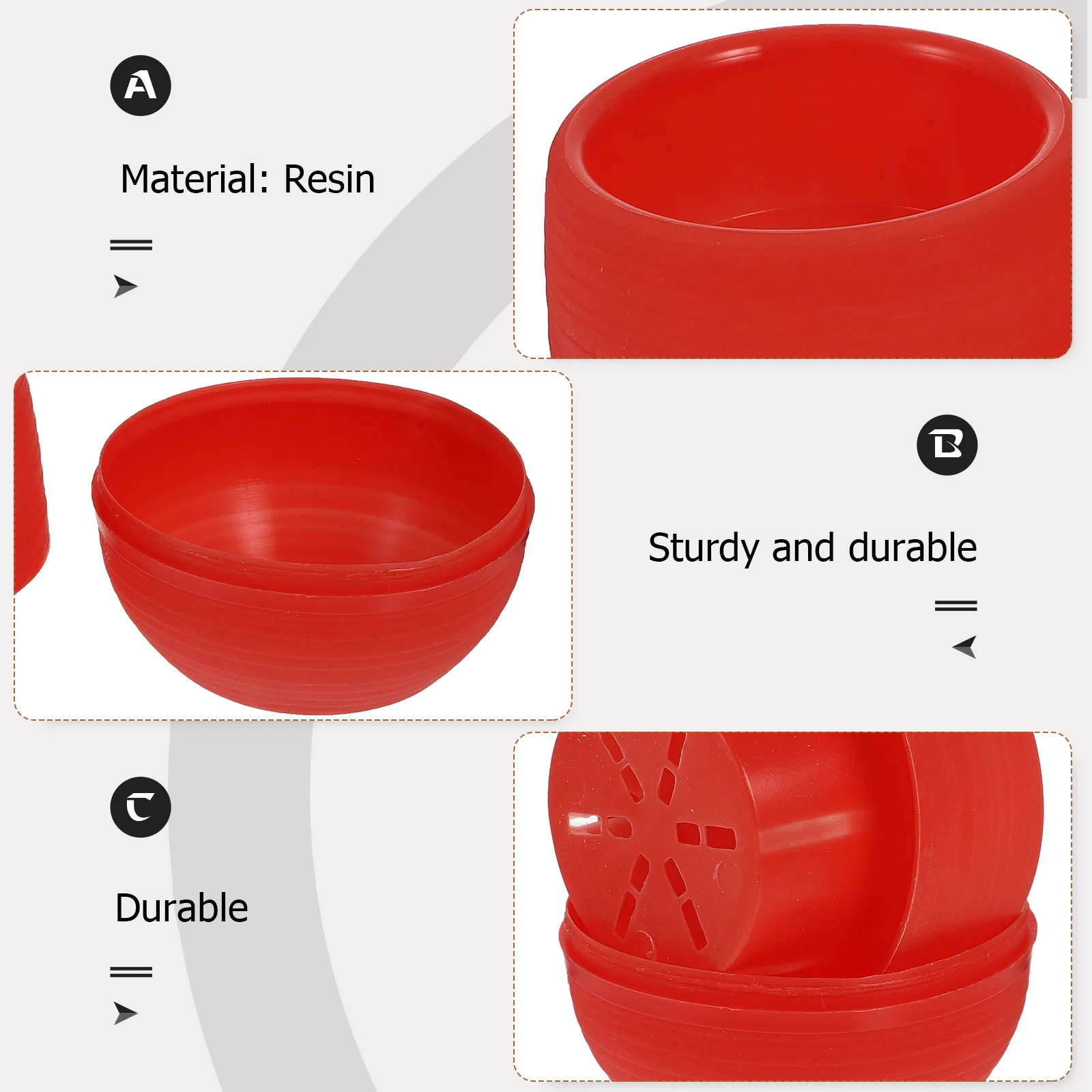 

Mini Round Resin Pot Solid Color Succulent Planter For Home Office Desk Decor Wine Red Flower Pot Small Plants Cactus