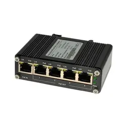 Mini repetidor industrial Gigabit PoE Extende, 4 portas, 1 entrada 4 saída, IEEE802.3af, Intel, 30W