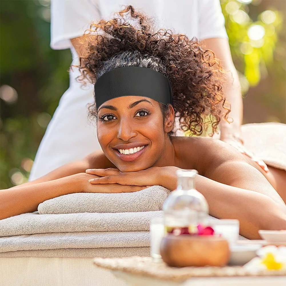 100 個ビューティーサロンメイクアップヘアバンド不織布洗濯バスヘアバンドノンスリップスパヘッドバンドフェイシャルヘッドバンド女性ガール