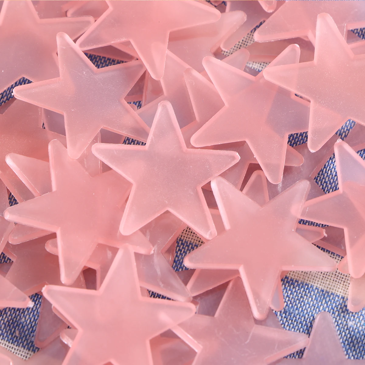 

100 Pcs Fluorescent Stickers Kids Bedroom Decor Boys Girls Nursery Ceiling Decals Easy Apply Remove No Damage Acrylic