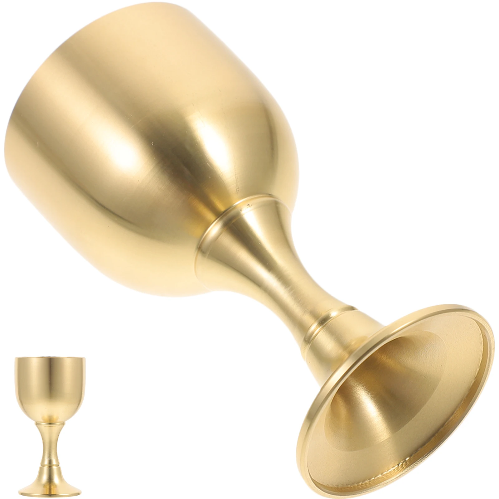 

1pcs Brass Chalice for Church Altar Ritual Offering Holy Goblet Tea Drink Metal Craft Exquisite Cup Glass