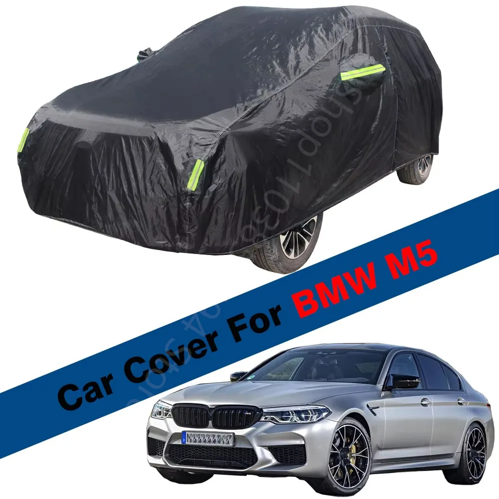 

Full Car Cover For BMW M5 Outdoor Summer Anti-UV Sun Shade Winter Snow Rain Resistant Waterproof Auto Cover Windproof