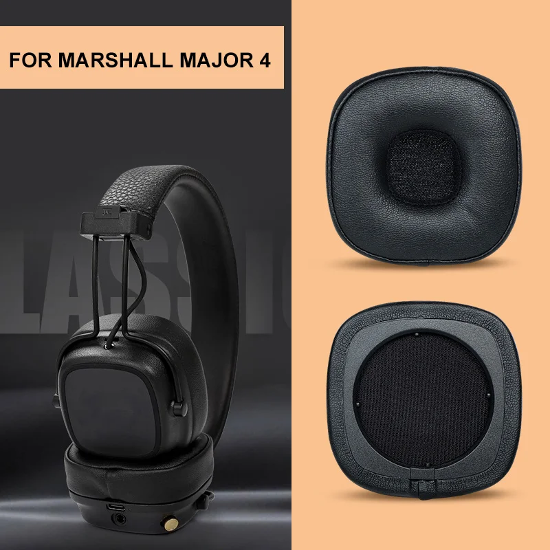 Portable Ear Pads Mats Compatible for Marshall Major 4 Headphone Ear Pads Cushion Repair Pads Easy to Install Bluetooth