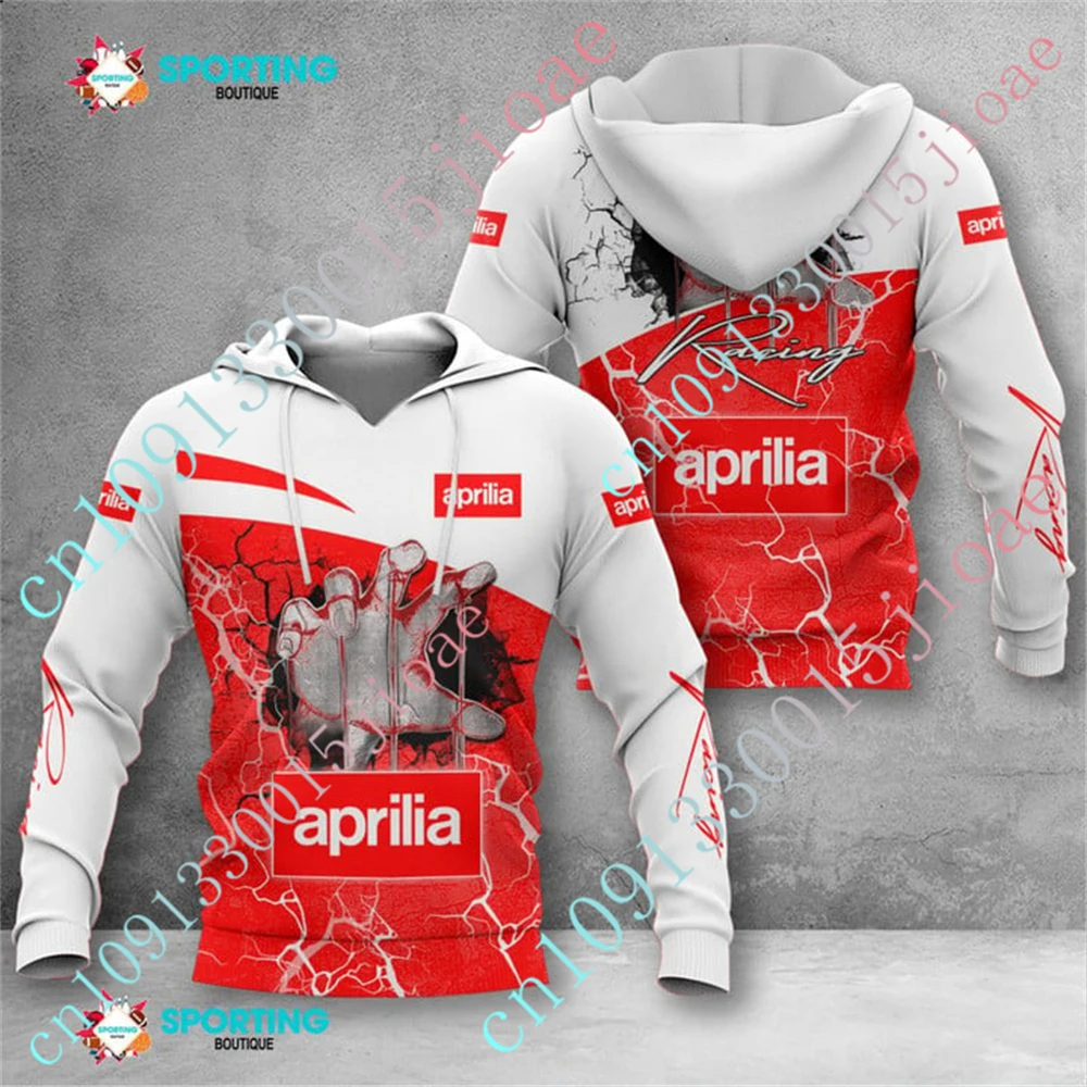 Aprilia Oversize Zip Hoodies Unisex Clothing Anime Hoodies For Men Women Harajuku Pullover Top Casual Sweatshirt Custom Logo