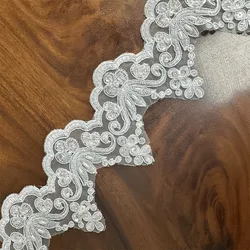 1yard beaded sequin lace for craft for womens dresses