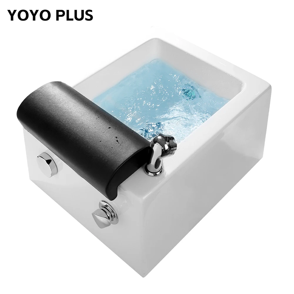 

Professional Acrylic Foot Spa Bath Massager with Jets LED Lights Heating & Remote Control - Home Salon Pedicure Tub for Relaxa