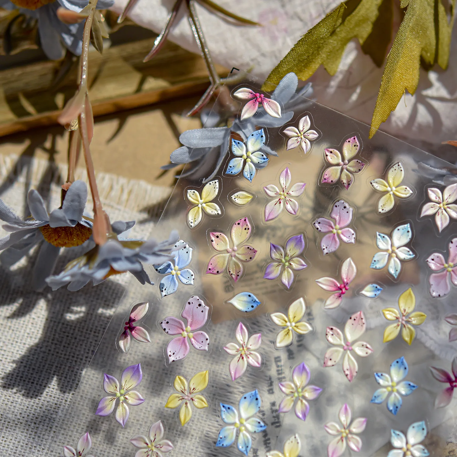 5D لينة تنقش النقوش مسمار ملصقا ثلاثية الأبعاد الصيف زهرة ملصقات بمادة لاصقة ذاتية للأظافر DIY بها بنفسك مانيكير الشارات مسمار الفن الديكور