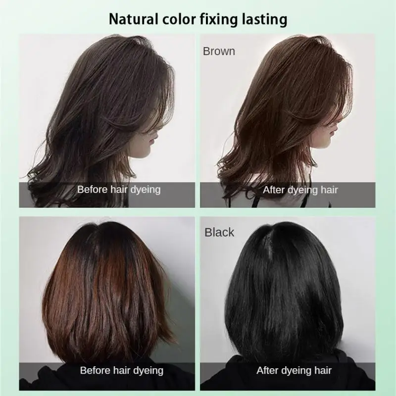 Pure Natural Herbal Hair Dye Shampoo 5 Minutes Change Hair Color Non-irritating Repair Gray White Fashion Hair Care Women Men