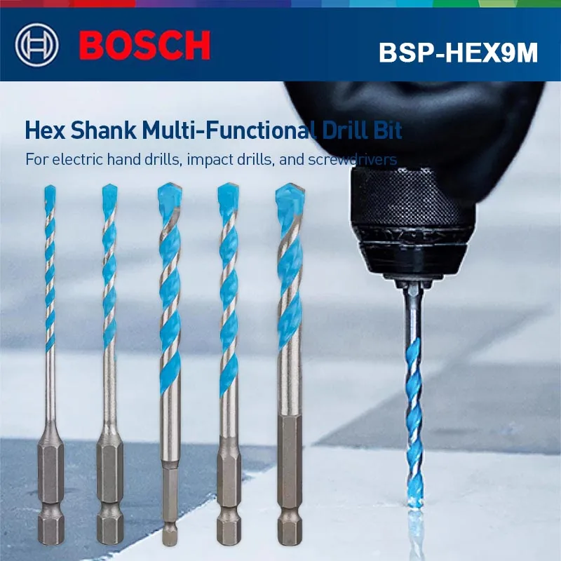 

Многофункциональные сверла Bosch HEX Shan, сверло для плитки из твердого сплава, 6/8/10/12 мм, подходят для деревообработки, аксессуары для работы стен