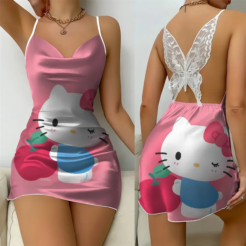 

New Pattern Sexy Nightwear for Women Cartoon Character Women's Home Dress Free Shipping Summer Sleevesless Fashion Female Pajama